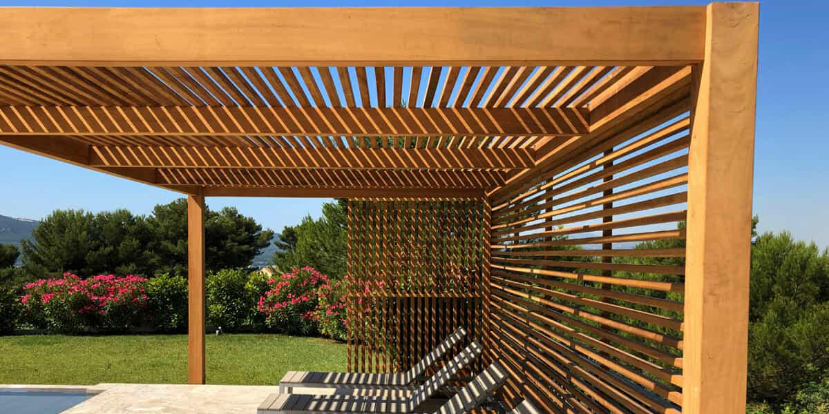 Pose pergola 